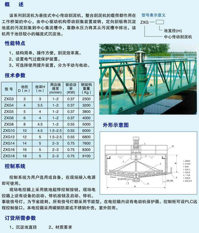 中心傳動(dòng)刮泥機(jī)簡(jiǎn)介