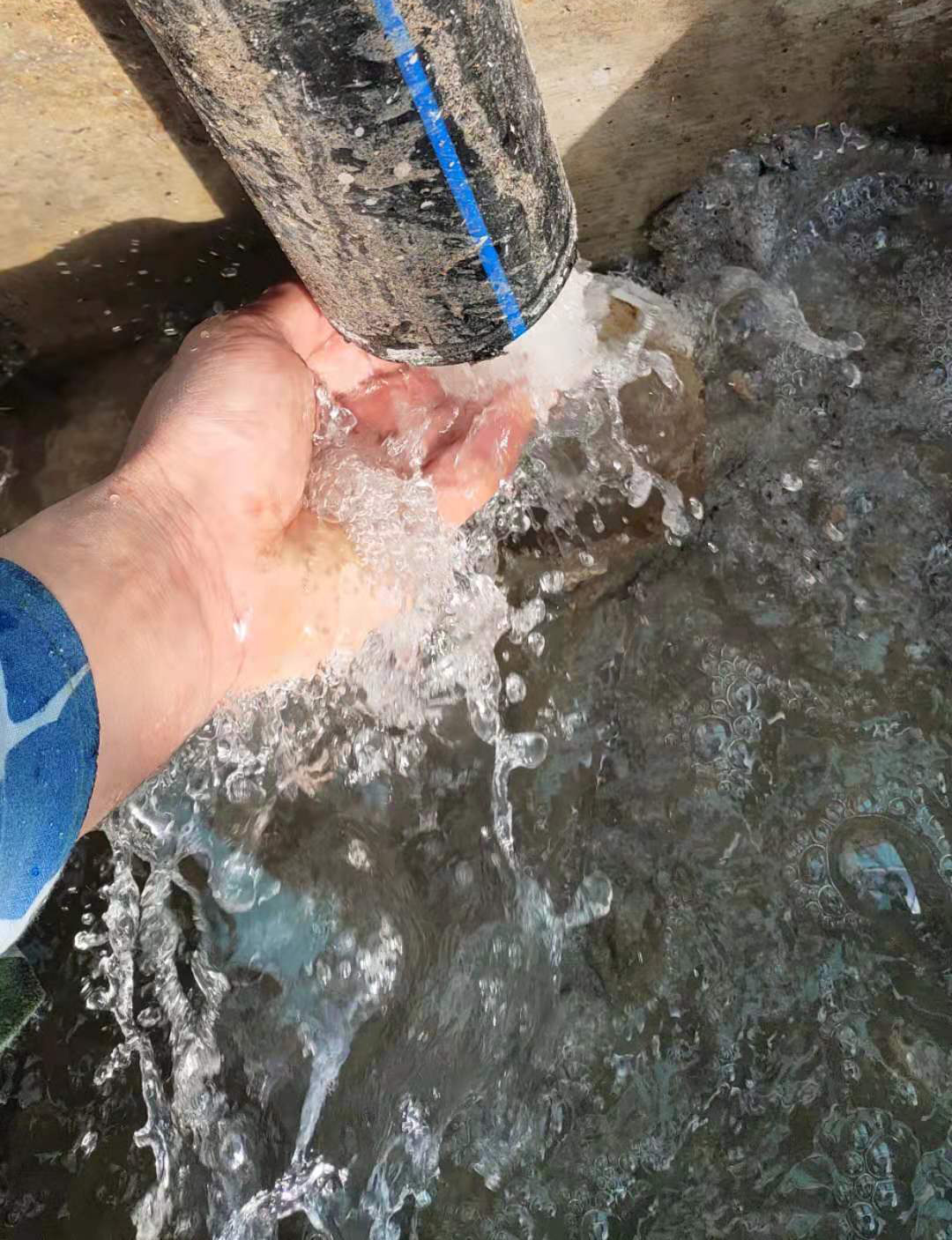 白酒污水處理設(shè)備出水現(xiàn)場